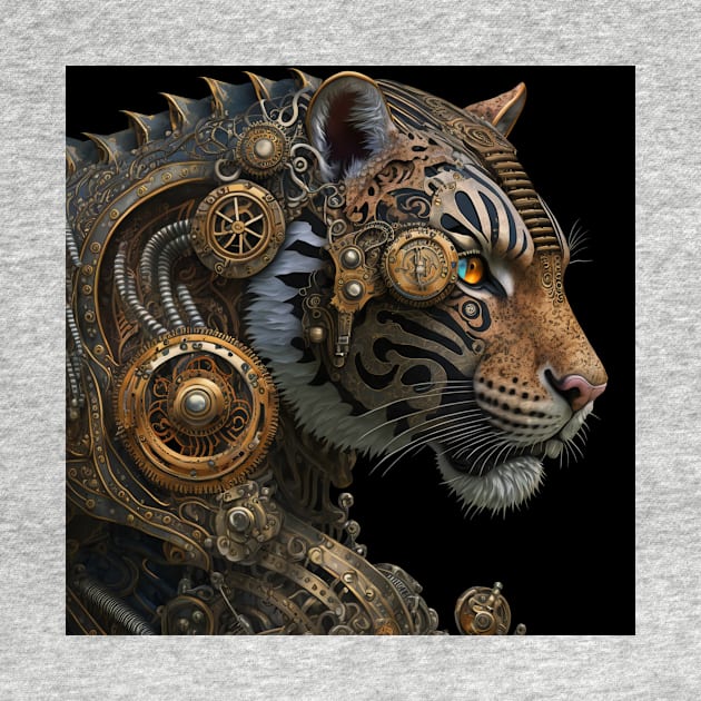 Steampunk Mechanical Tiger by Jades-Corner